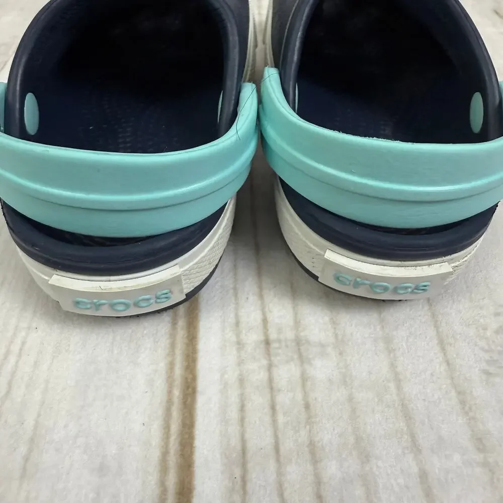 Kids Crocs Size 4C 5C Navy‎ Blue Teal Classic Clog Shoes Toddler Preschool